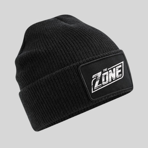 The Zone kötött sapka - Koptatott fehér logóval