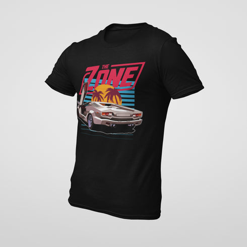 The Zone prémium póló - Countach Retrowave