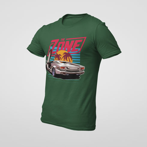 The Zone prémium póló - Countach Retrowave