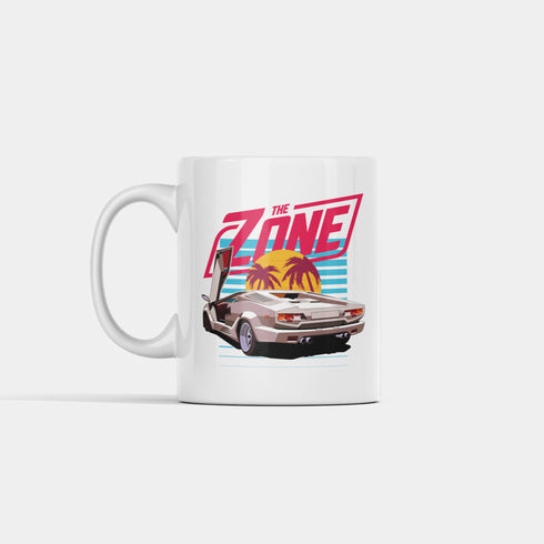 The Zone - Porcelán bögre - Countach Retrowave