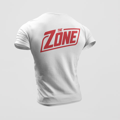 The Zone - Prémium póló piros hát és mellkas logóval