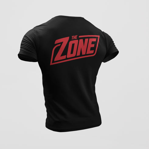 The Zone - Prémium póló piros hát és mellkas logóval