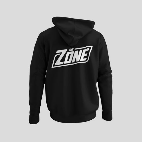 The Zone - Kapucnis pulcsi fehér hát és mellkas logóval