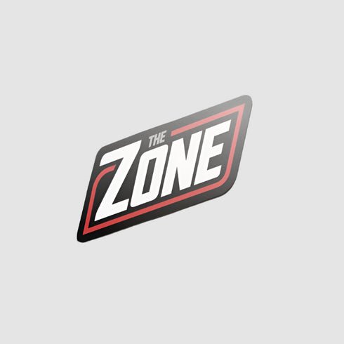 The Zone - Fehér logós hűtőmágnes