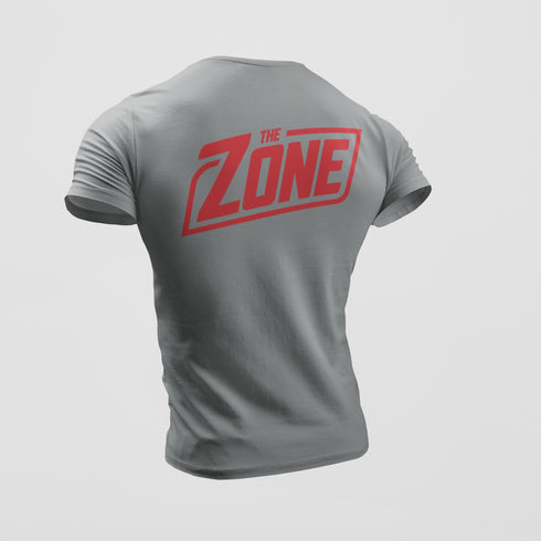 The Zone - Prémium póló piros hát és mellkas logóval