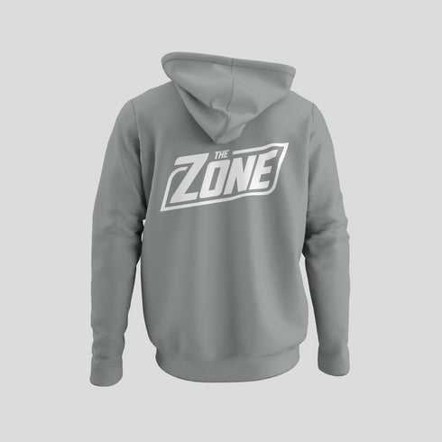 The Zone - Kapucnis pulcsi fehér hát és mellkas logóval