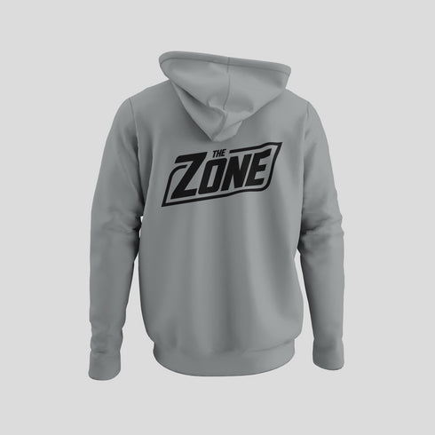 The Zone - Kapucnis pulcsi fekete hát és mellkas logóval