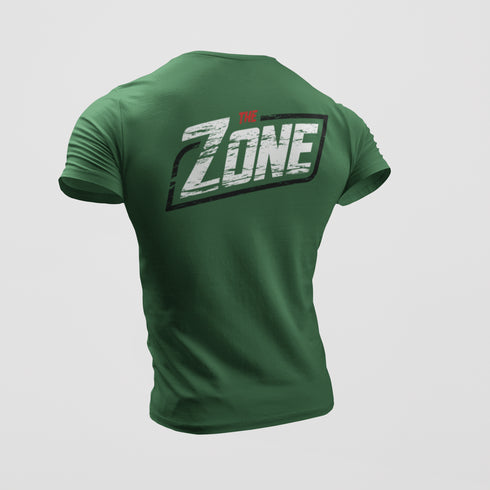 The Zone - Prémium póló koptatott ZONE hát és mellkas logóval