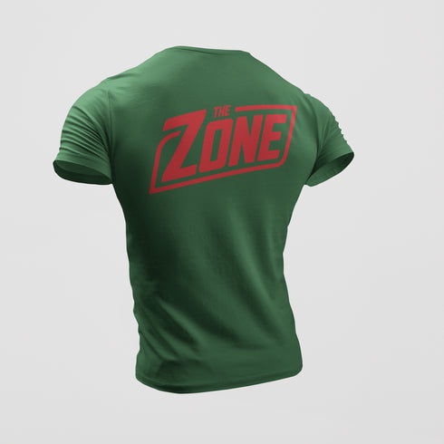 The Zone - Prémium póló piros hát és mellkas logóval