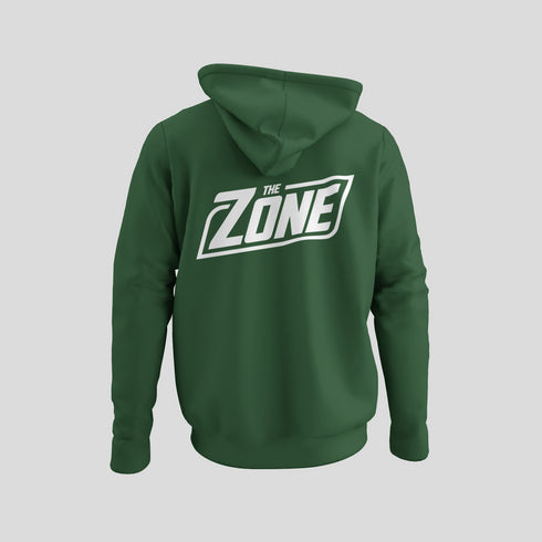 The Zone - Kapucnis pulcsi fehér hát és mellkas logóval